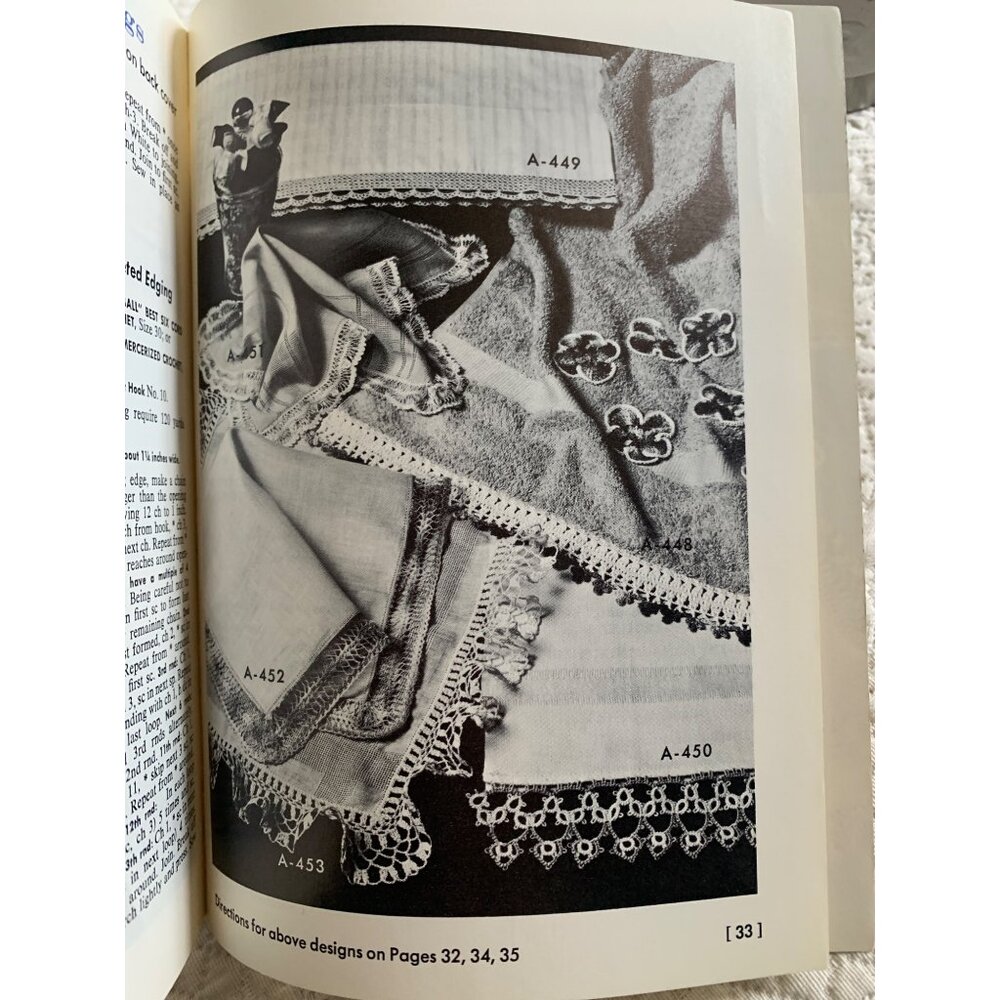 Coats & Clark's Priscilla Crochet & Knit Tatted Hairpin Edgings Design Book No 1 - Picture 3 of 11